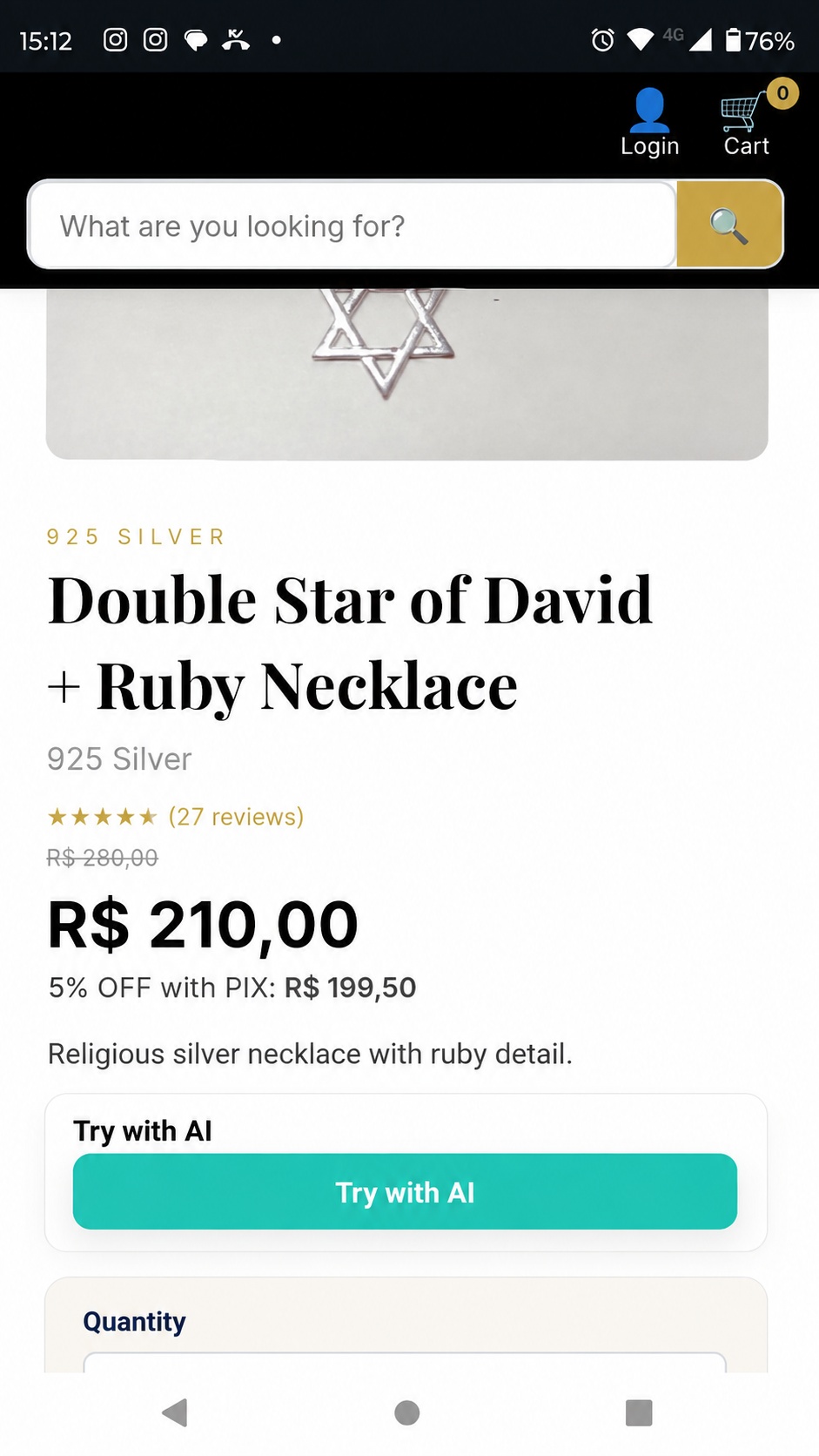 Embed button in the store